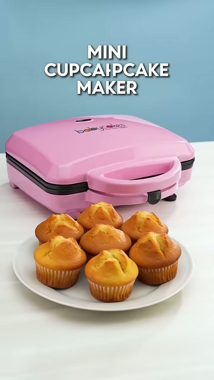 A countertop maker that bakes a dozen full-size cupcakes at once