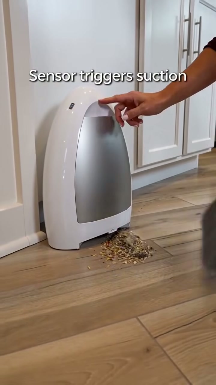 Just sweep to it — nothing left behind on the floor