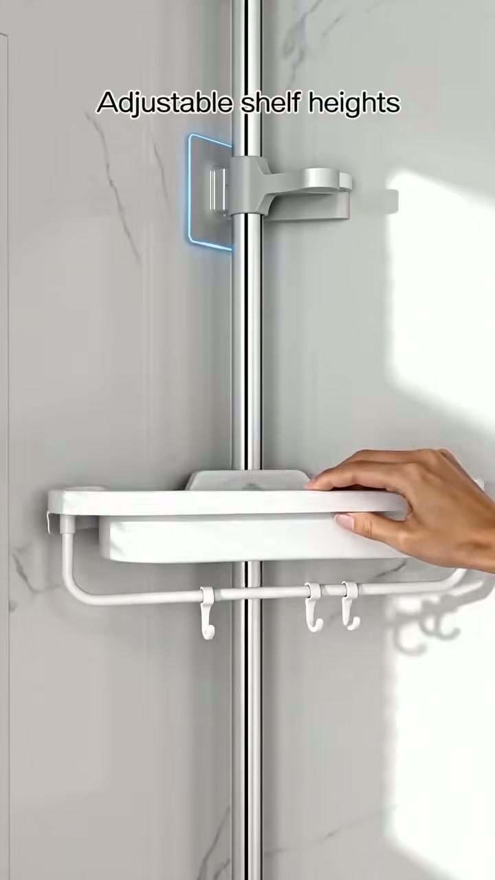 Shelves and hooks slide to any height you need