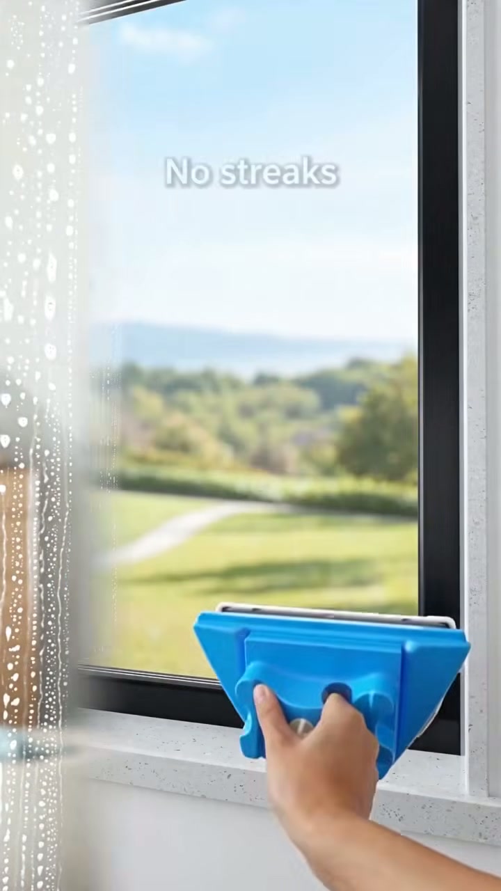 Streak-free upstairs panes without leaning out of the window