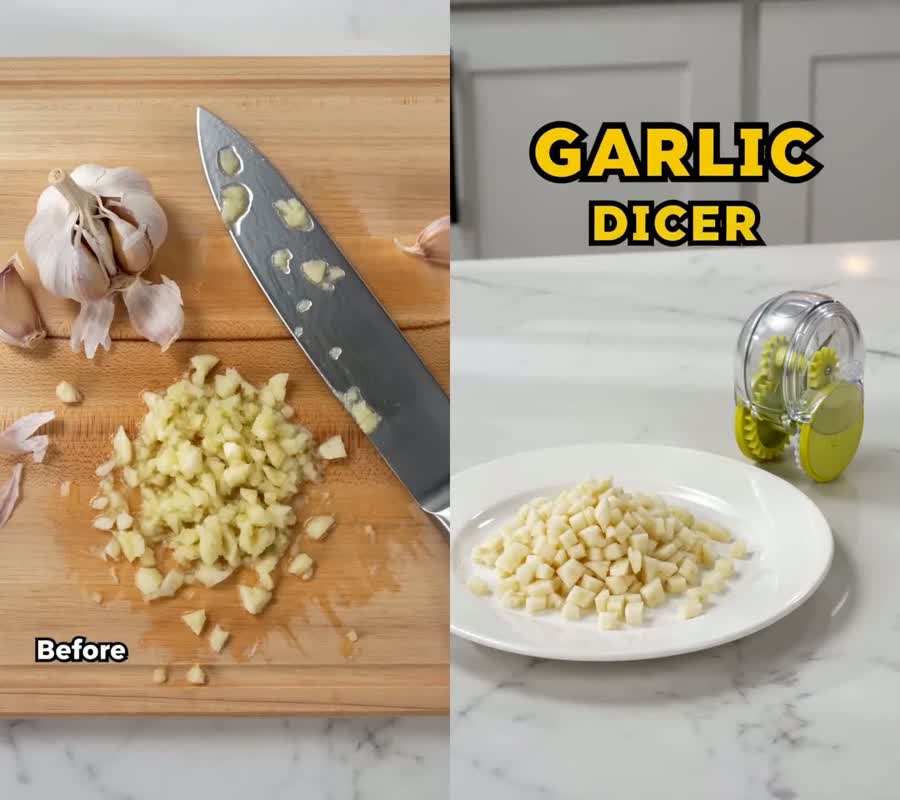 Knife and smelly hands vs. one clean press