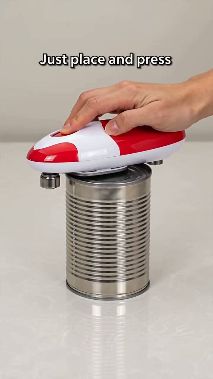 Just set it on top and press — it does the rest hands-free