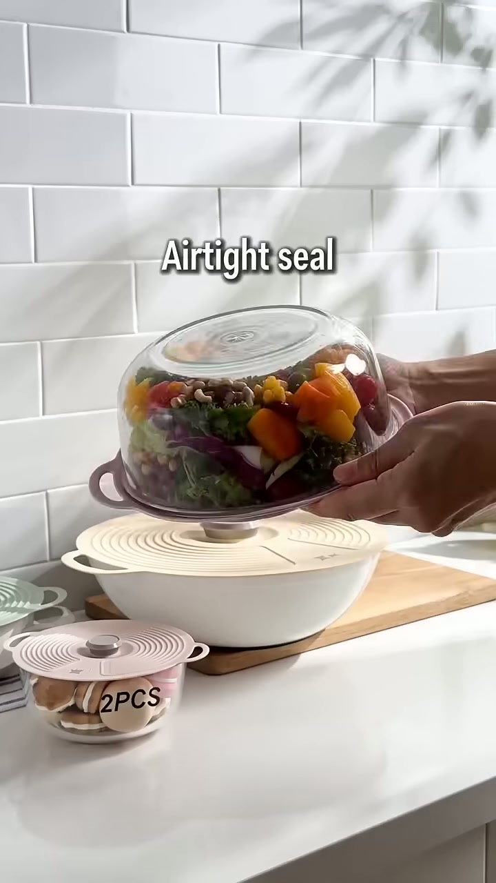 It grips into an airtight seal — no cling film needed