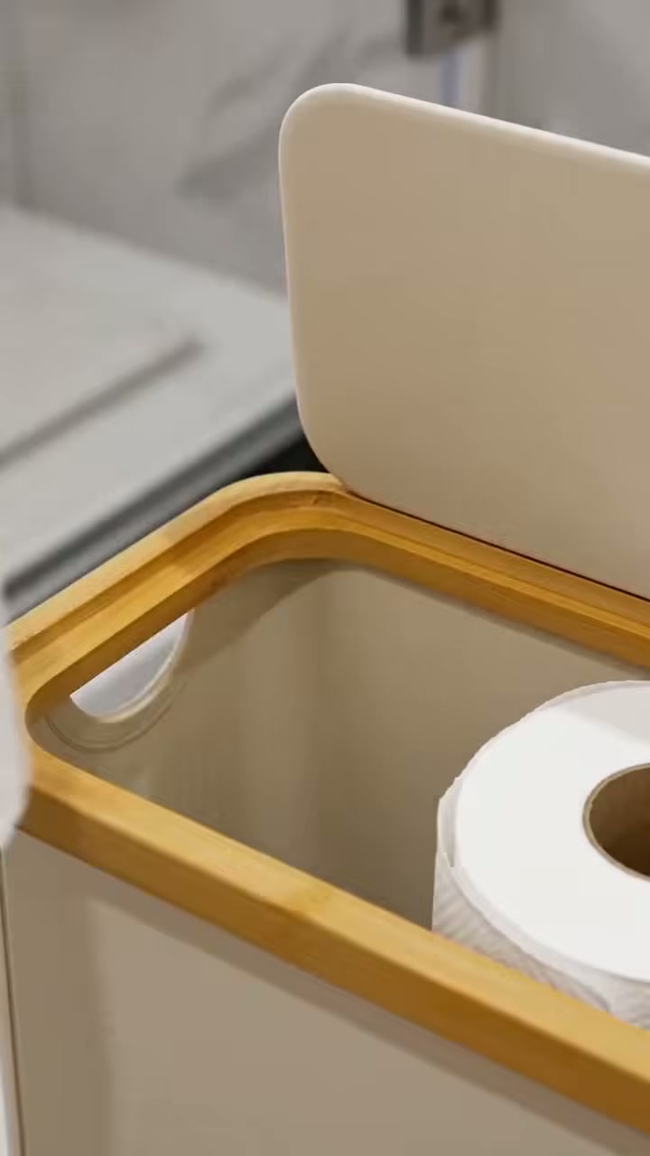 Pull the next roll from the top; no drilling or wall fixings