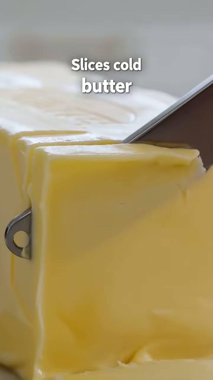 It glides through a block of fridge-cold butter